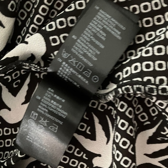 H&M Divided women’s size 2 bird motif lined mini Dress - Picture 16 of 16